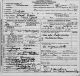 The Death Certificate of Joseph Sipos in 1933